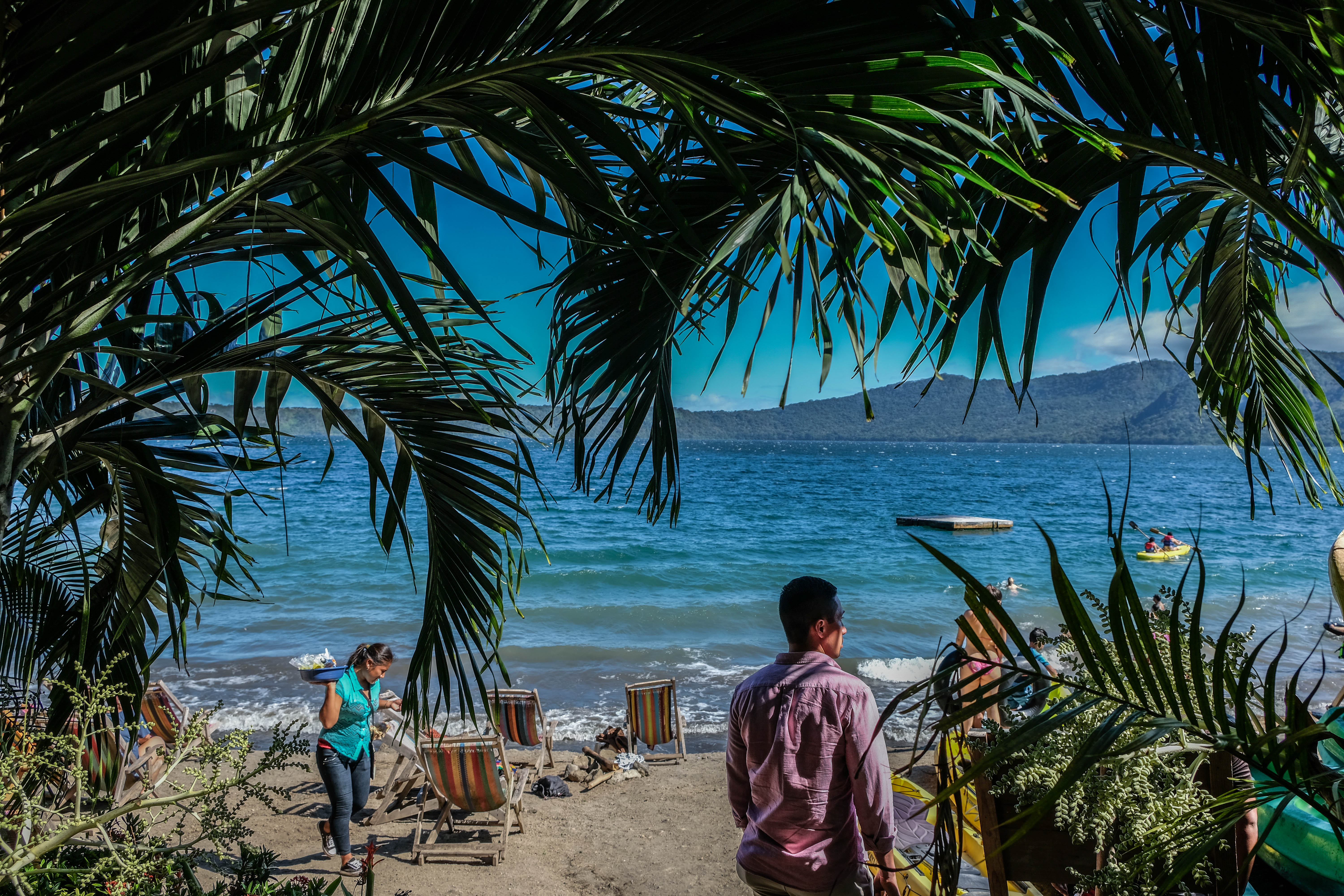 The beach front at Paradiso Hostel