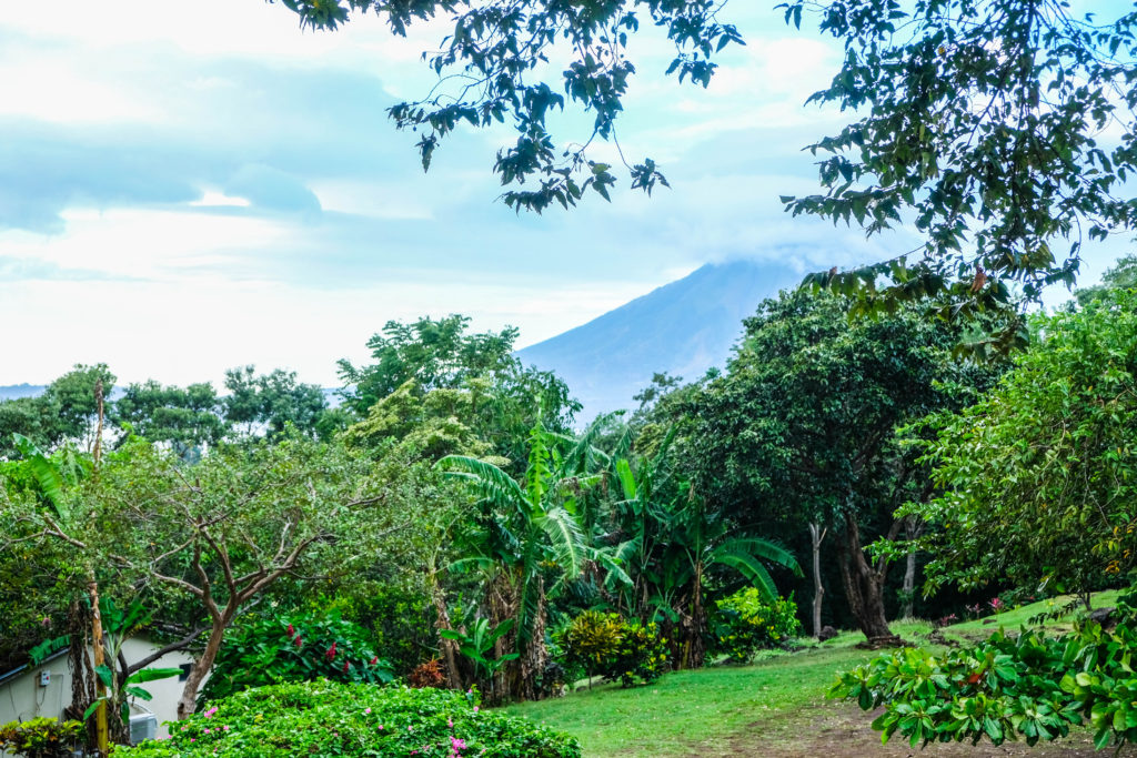 A view of Concepcion shrouded in the clouds from La Omaja