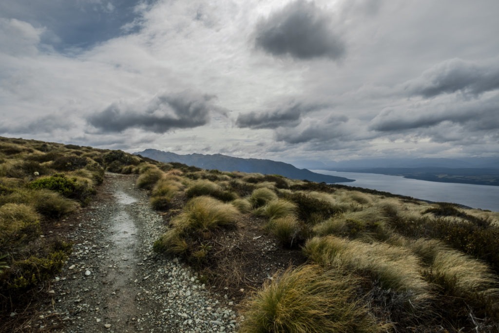 At the top of the switchbacks, you have beautiful views of Lake Te Anau