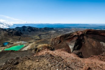 Emerald Pools and Red Crater on the Tongariro Alpine Crossing